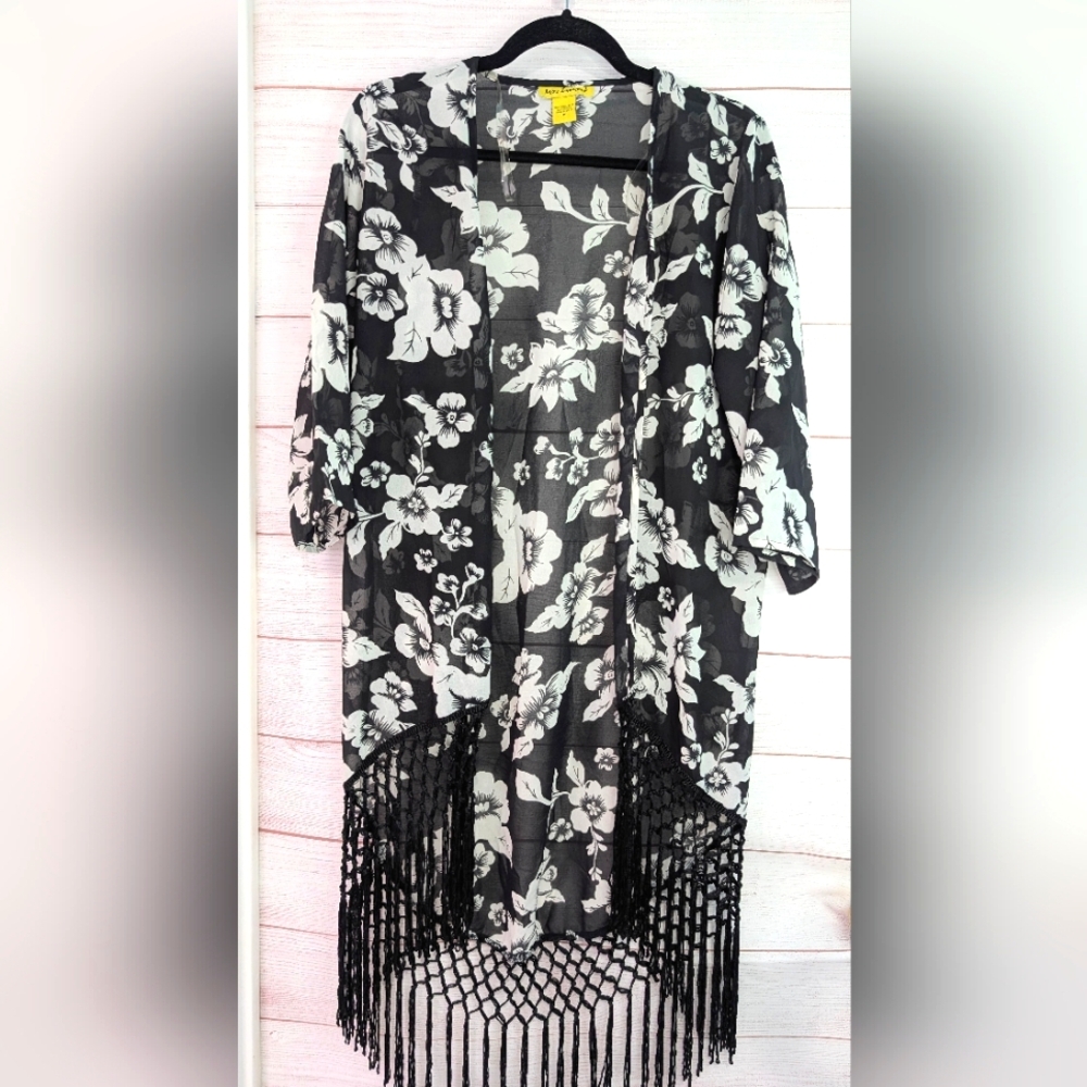 Euc Miss Innocent Hawaiian Print Cover Up Size medium